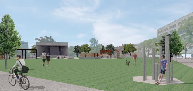 Vue du point de ralliement